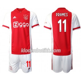 AFC Ajax Quincy Promes 11 Barn Hjemmedraktsett 2020-2021 Kortermet (+ Korte bukser)
